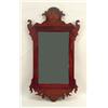 Image 1 : A CHIPPENDALE INLAID MAHOGANY MIRROR