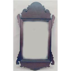 A CHIPPENDALE-STYLE MAHOGANY WALL MIRROR