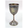 Image 2 : TWO ORNATE SILVER PLATED CHALICES