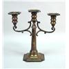 Image 4 : A PAIR OF BLACK STARR FROST GORHAM STERLING SILVER CEMENT-FILLED THREE BRANCH CANDELABRA