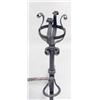 Image 2 : A PAIR OF WROUGHT-IRON ANDIRONS