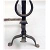 Image 3 : A PAIR OF WROUGHT-IRON ANDIRONS