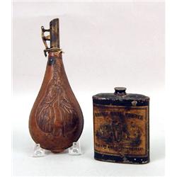 TWO GUN POWDER FLASKS