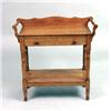 Image 4 : A RICHARD BYRNE-SIGNED GOLDEN OAK TWO-SHELF WASH STAND