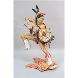 A LIMITED EDITION CONNOISSEUR OF MALVERN "THE LAST WARRIOR" BONE CHINA FIGURE