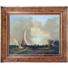 Image 1 : A FRAMED OIL ON CANVAS OF A SEASCAPE