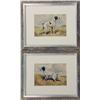 Image 1 : TWO FRAMED PRINTS BY EDWIN MEGARGEE OF HUNTING DOGS