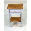 Image 5 : TWO CONTEMPORARY PAINT-DISTRESSED PINE STANDS