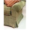 Image 3 : A CONTEMPORARY GREEN CHENILLE SOFA