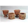 Image 1 : FOUR TERRACOTTA OUTDOOR PLANTERS
