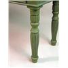 Image 3 : A NATURAL PINE AND GREEN-PAINTED CONSOLE TABLE