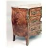 Image 2 : A LOUIS XV-STYLE INLAID MARBLE-TOP COMMODE