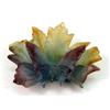 Image 4 : A MULTICOLORED DAUM LEAF-FORM DISH