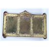 Image 3 : A PAINTED METAL TRIPTYCH MIRROR