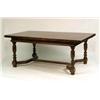 Image 1 : A BAROQUE-STYLE TURNED OAK DROP-LEAF TABLE