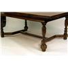 Image 3 : A BAROQUE-STYLE TURNED OAK DROP-LEAF TABLE