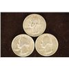 1962-D, 63-D & 1964 WASHINGTON SILVER QUARTERS