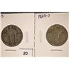 1928-S & 1929-S STANDING LIBERTY QUARTERS