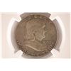 1953-D SILVER FRANKLIN HALF DOLLAR NGC AU DETAILS