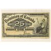 1900 DOMINION OF CANADA 25 CENT FRACTIONAL BILL