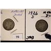 Image 1 : 1926 & 1926-D MERCURY DIMES