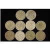 Image 1 : 10 ASSORTED 1961-1963 MEXICO .100 SILVER PESOS