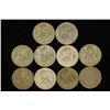 Image 2 : 10 ASSORTED 1961-1963 MEXICO .100 SILVER PESOS