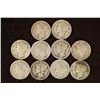 Image 1 : 10 ASSORTED 1930'S MERCURY DIMES