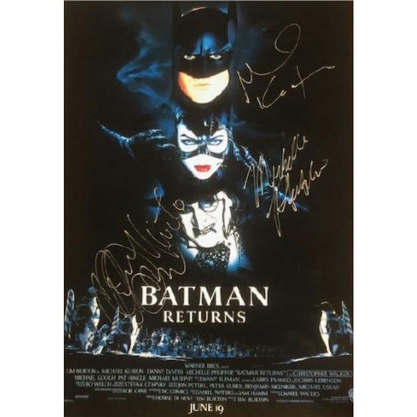Signed Batman Returns Movie Poster