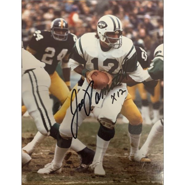 Signed Joe Namath, New York Jets Photo