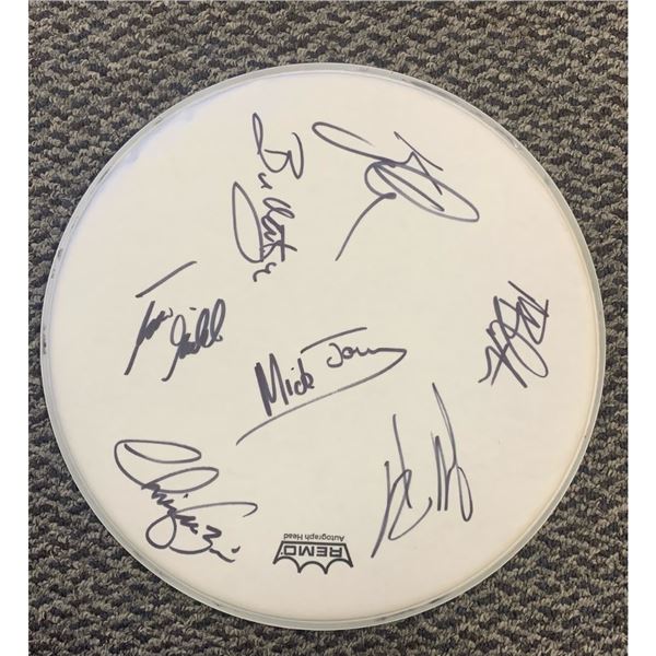 Hand Signed Foreigner Drumhead