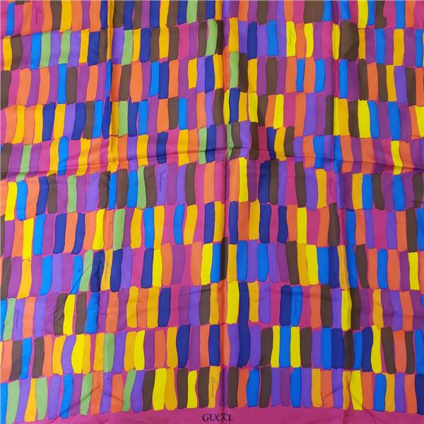 Vintage Gucci 100% Silk Scarf