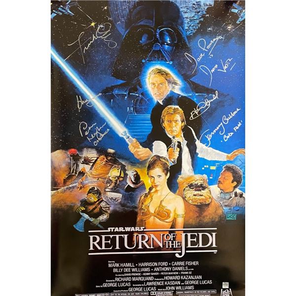 Signed Star Wars: The Return Of Jedi Movie Poster