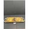 Image 2 : Art Nouveau Deco Brass Serving Tray