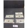 Image 1 : Lot of 5 US Old $2 Bank Notes
