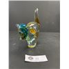 Image 1 : Art Glass Cat Figurine Paperweight 7" Tall Couple Minor Chips