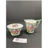 Image 1 : 1940s Royal Albert "Lady Gay" Needlepoint Pattern Cream and Sugar Set