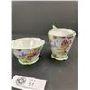 Image 2 : 1940s Royal Albert "Lady Gay" Needlepoint Pattern Cream and Sugar Set