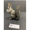 Image 2 : Cute Squirrel Figurine with Crown 6" Tall
