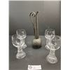 Image 2 : MCM Crystal Wine Glasses and Norsk Ternvere Pitcher