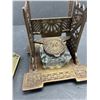 Image 2 : Vintage Cast Inkwell and Brass #1 Hanger