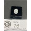 Image 1 : Moonstone Cat Eye Effect 6.595ct 14.52 x 10.08 x 5.85mm Oval Cabochon VVS Brazil Untreated