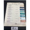 Image 1 : 1955 Chevrolet Car Paint Color Chart