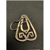 Image 2 : Pair of Unusual Sterling Silver Drop Earrings