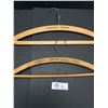 Image 2 : Lot of 2 Vintage Wooden Clothes Hangers (1 Canadian Pacific)