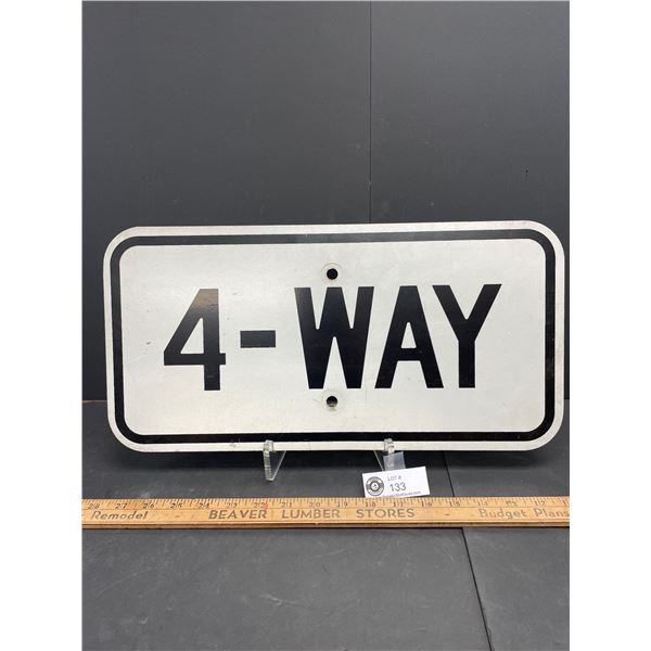 18 x 9" 4-Way Road Sign