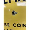 Image 2 : 17 x 13" Porcelain Caution Buried Telephone Cables Sign