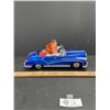 Image 2 : Vintage Battery Operated Tin Car in Very Good Working Order 12" Long Great Shape