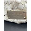 Image 2 : Michael Kors Vanilla Off White Woven Newbury Leather Tote/Satchel Handbag - Very Good Condition