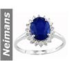Image 1 : 3.50 ct Blue, White Sapphire Ring 14kt Gold
